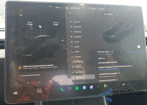 2026 Tesla Model Y from USA, damaged, VIN 7SAYGDED4TF423982